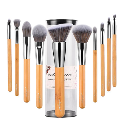 Vela.Yue Makeup Brush Set 18/10/5pcs Full Function Powder Foundation Blusher Bronzer Eyeliner Shadow Brow Lip Gloss  Beauty Tool