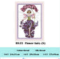 Flower fairy cross stitch kit beauty women girl 14ct counted fabric canvas cotton thread embroidery DIY handmade needlework plus