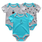 3PCS/LOT Newborn Girl Boy Baby Clothes High Quality Cute 100%Cotton Short Sleeve Baby Rompers Roupas de bebe Infantil Costumes