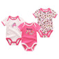 3PCS/LOT Newborn Girl Boy Baby Clothes High Quality Cute 100%Cotton Short Sleeve Baby Rompers Roupas de bebe Infantil Costumes