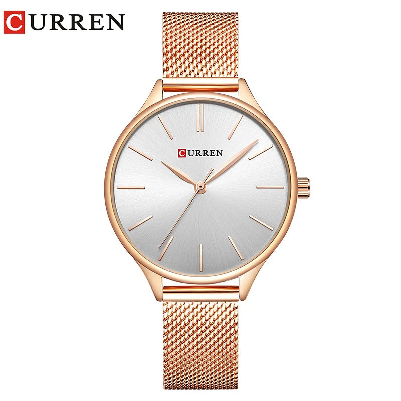CURREN Hot Fashion Simple Style New Ladies Bracelet Watches Women Dress Wristwatch Quartz Female Clock Gifts relogios feminino