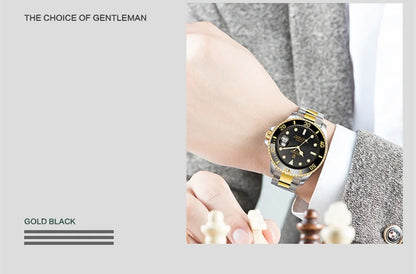 Top Brand Men Mechanical Watch TEVISE T801A Automatic Date Fashion Wristwatches Rotable Outer Case Green Male Clock Fixing Tool