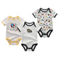3PCS/LOT Newborn Girl Boy Baby Clothes High Quality Cute 100%Cotton Short Sleeve Baby Rompers Roupas de bebe Infantil Costumes