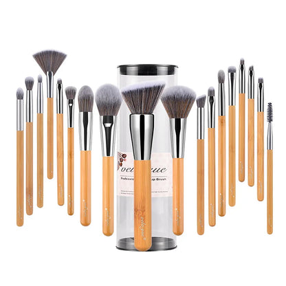 Vela.Yue Makeup Brush Set 18/10/5pcs Full Function Powder Foundation Blusher Bronzer Eyeliner Shadow Brow Lip Gloss  Beauty Tool