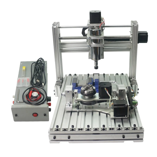 DIY Cnc 3060 3040 3020 4020 6020 5axis 4axis 3axis Wood Engraving Machine 400w Usb Milling Lathe Metal Router Aluminum Frame Kit