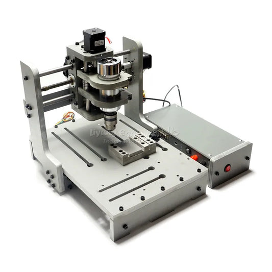 Mini Diy Cnc Router 2030 Usb 4axis 300w for Engraving Milling Metal Pcb Plastic with Mach3 Controller Drill Chuck Cnc Tool Kit