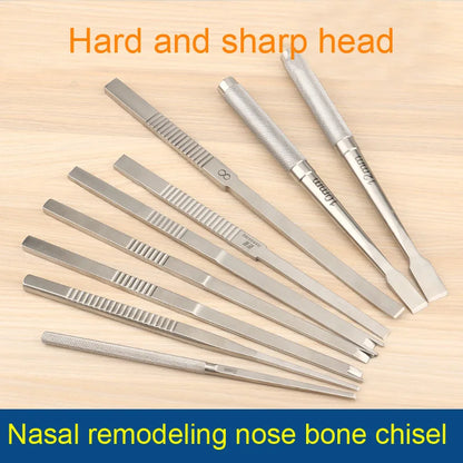 Beauty high quality stainless steel spade-type round handle nasal bone nose bone chisel face plastic surgery double eyelid tools