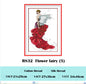 Flower fairy cross stitch kit beauty women girl 14ct counted fabric canvas cotton thread embroidery DIY handmade needlework plus