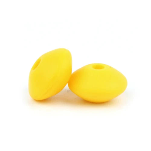 BOBO.BOX 100pc12mm Silicone Lentil Beads Baby Teething Bead BPA-Free Food Grade Making Baby Oral Care Pacifier Chain Accessorise