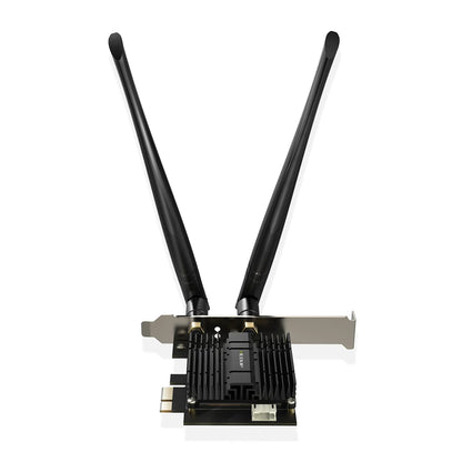 EDUP AC1300 PCIe WiFi PCIe Card 2.4G/5G Dual Band Wireless PCI Express Adapter, Long Range, Heat Sink Supports Windows 10/8.1/XP
