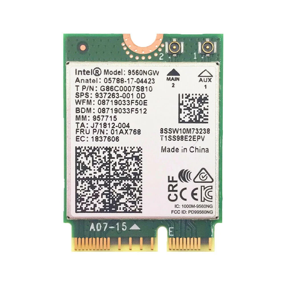EDUP Wholesale Dual Band In-tel 9560 9560NGW 802.11ac M.2:CNVio WiFi BT 5.0 Network Card
