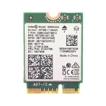 EDUP Wholesale Dual Band In-tel 9560 9560NGW 802.11ac M.2:CNVio WiFi BT 5.0 Network Card