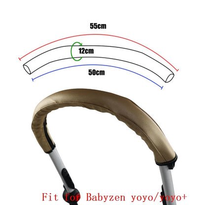 Stroller Handle Cover Case Fit for Babyzen Yoyo 2 /Yoyo +/Yoyo Stroller Bumper Bar Cover Armrest Protective PU Case Accessories