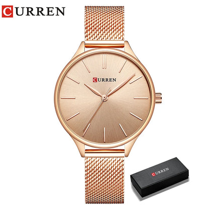 CURREN Hot Fashion Simple Style New Ladies Bracelet Watches Women Dress Wristwatch Quartz Female Clock Gifts relogios feminino