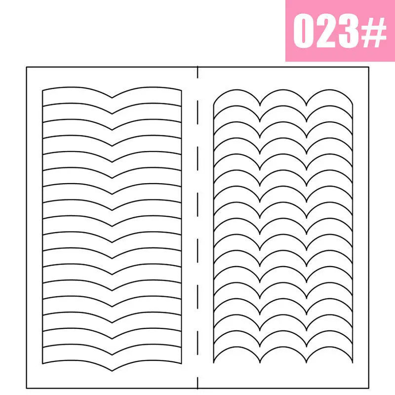 2 Sheets White French Manicure Strip Nail Art Form Fringe Tip Guides Sticker DIY Line Tips Decoration Tool