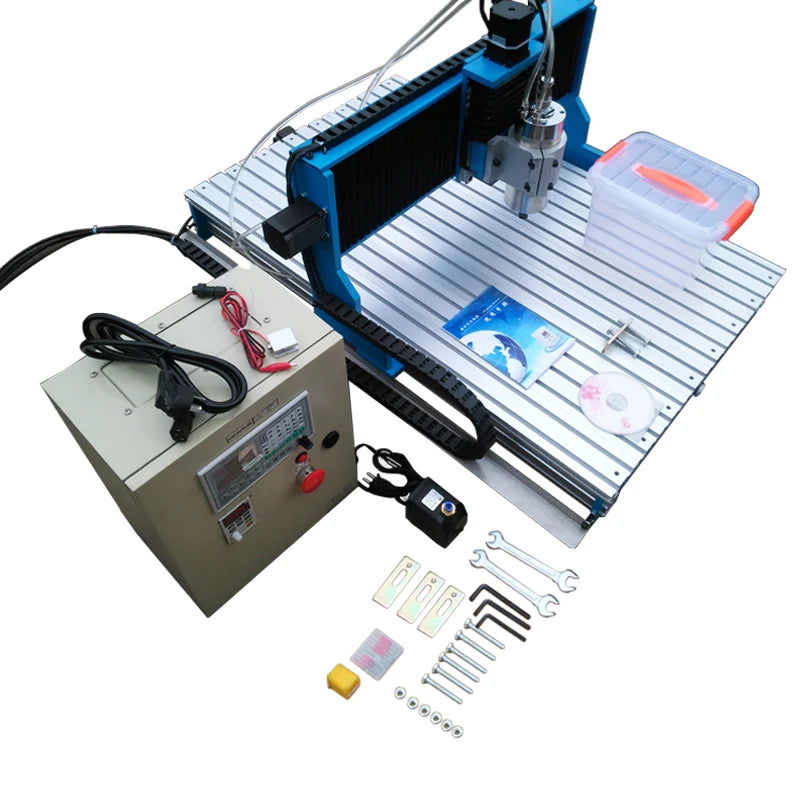 Cnc Engraving Machine 6040 4 Axis 2200W Wood Router 6090 Linear Guide Rail Metal Carving PCB Milling DSP Offline Control