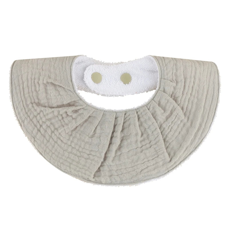 Cotton Gause Baby Bibs Solid Color Absorbent Baby Tassel Bib Newborn Burp Cloths Bandana Scarf for Kids Baby Girls Feeding Item