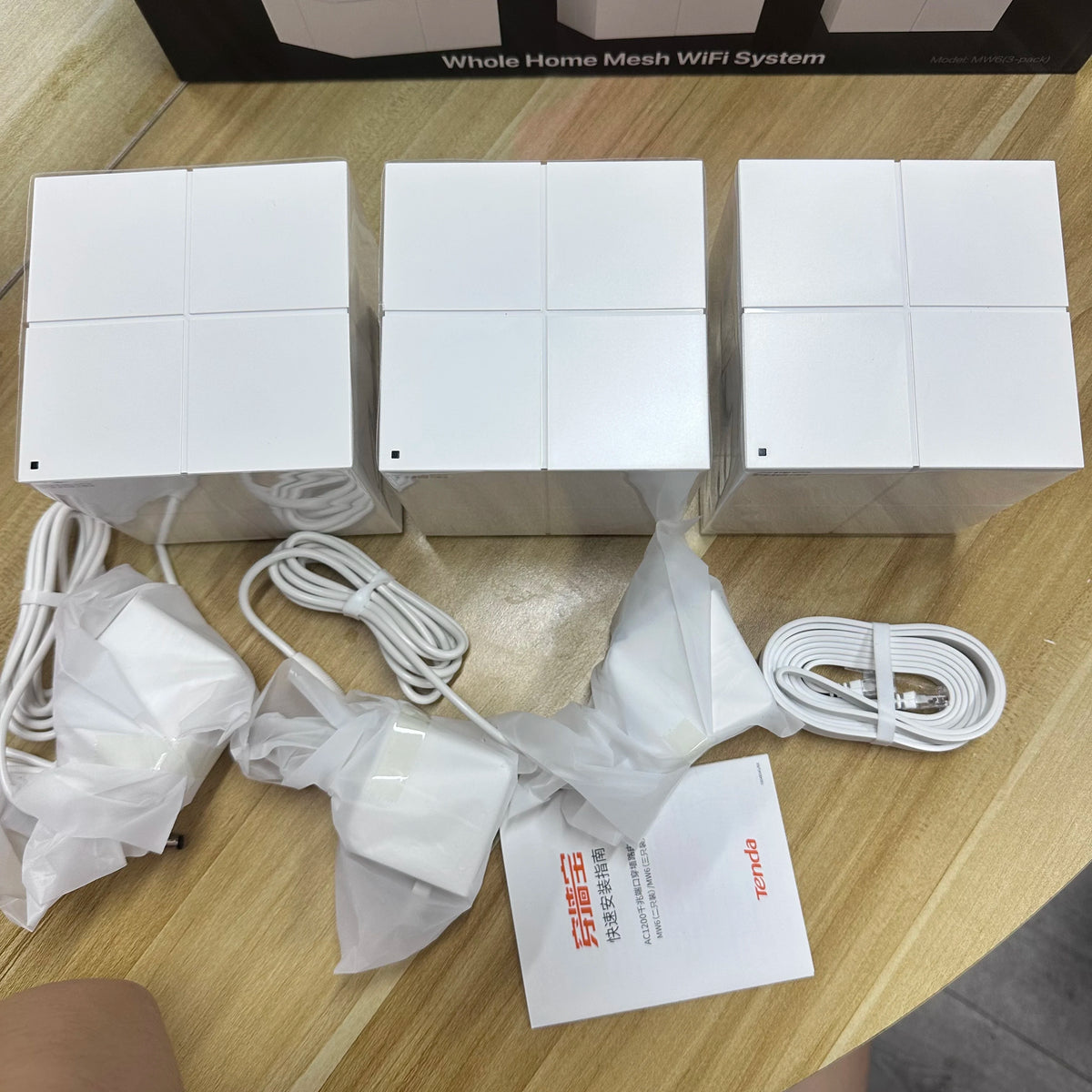 Tenda MW6 Nova AC1200 Dual-Band Whole Home WiFi Mesh Router with Firewall Wireless Bridge Repeater WDS/WPS Support