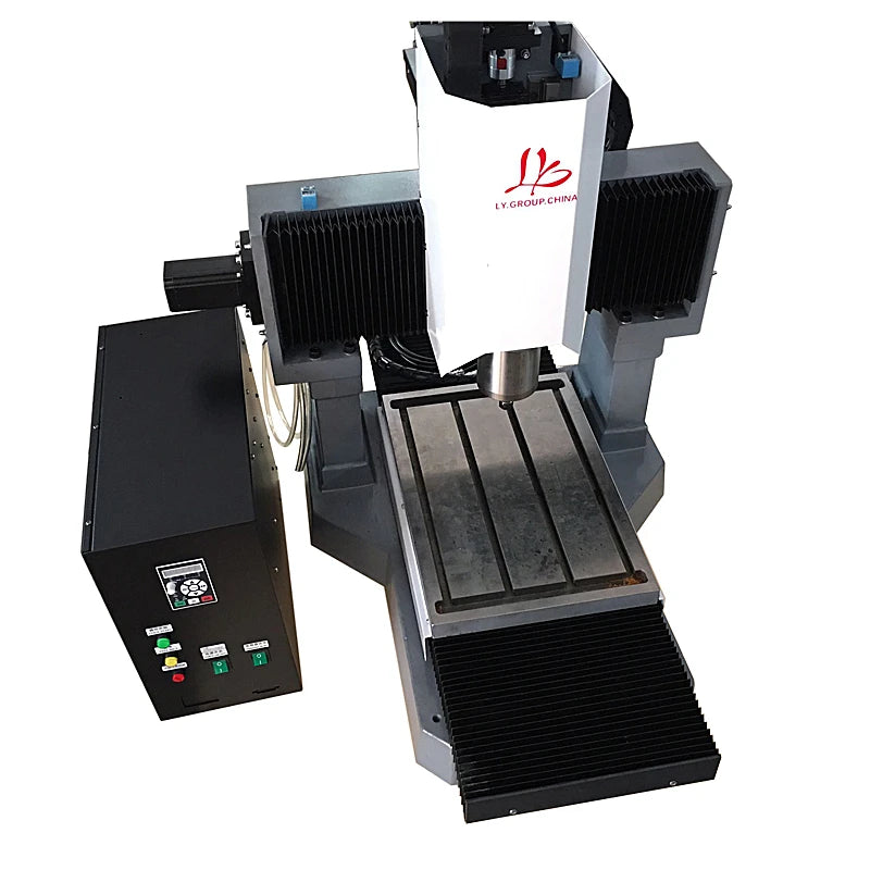 LY CNC 3040 4020 2.2KW 3.5KW Full Cast Iron 4Axis Engrave Router Mach3 Control 220V Metal Engraving Machine 170mm Z Axis Height