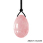Natural Rose Quartz Yoni Egg Set Jade Egg Vaginal Muscle Firming Kegel Exercise Crystal Yoni Wand Feminine Hygiene Massage Stone