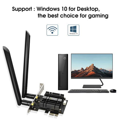 EDUP WiFi 6 Card BT 5.1 PCIe Network Card AX 3000Mbps AX200 802.11AX WiFi Adapter In-tel Wireless Ax200