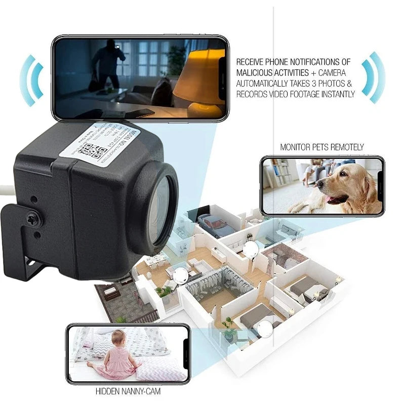 Camhi 2MP 5MP Mini Waterproof IP67 TF Card Slot 940NM IR Night Vision IP Camera Wifi Outdoor For Car Vehicle Fleet&Bird Nest