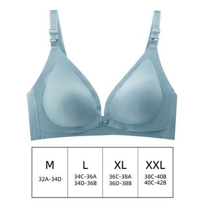 Comfortable Seamless Breast Feeding Bra Wire Free Nursing Bra Front Opening Maternity Special Breastfeeding Underwear Breathable