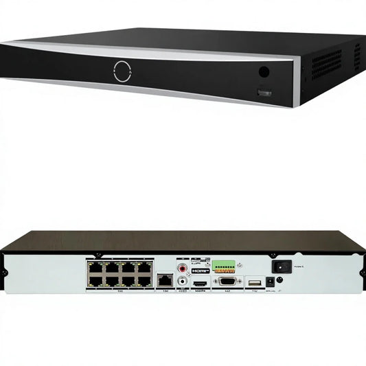 Used DS-7608NXI-K2/8P HIK 8-Channel 4K PoE NVR Human/Vehicle Detection/HIK IP Camera Compatibility HDD Storage Us Stock