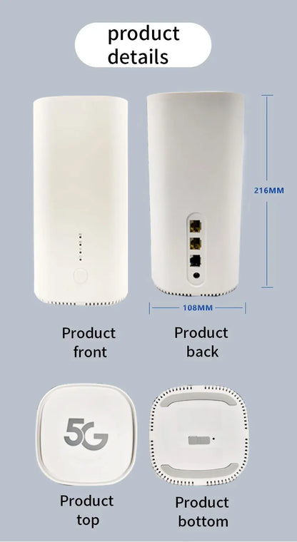 5G CPE LTE WIFI Hotspot Wireless 5G CPE WIFI 6 Router