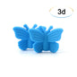 Bowknot 10pcs/lot Silicone Beads DIY Food Grade Silicone Teething Pacifier Cute Shaped Silicone teether Holder Accessories