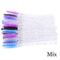 50pcs Eyelash Extension Disposable Eyelash Brush Mascara Stick Applicator Propeller Eye Lashes Makeup Brush Set Makeup Tools