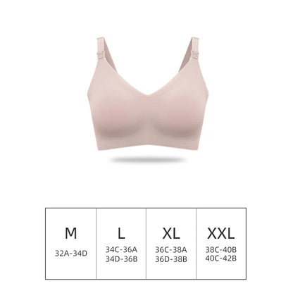 Comfortable Seamless Breast Feeding Bra Wire Free Nursing Bra Front Opening Maternity Special Breastfeeding Underwear Breathable