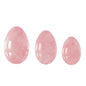 Natural Rose Quartz Yoni Egg Set Jade Egg Vaginal Muscle Firming Kegel Exercise Crystal Yoni Wand Feminine Hygiene Massage Stone