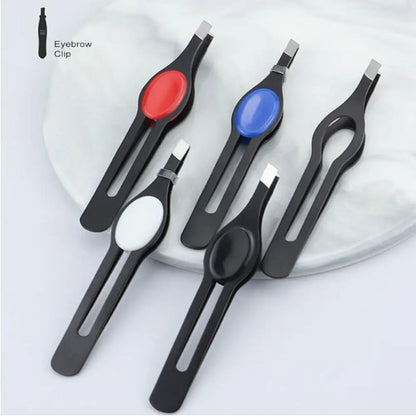 Makeup Tool Hair Beauty Fine Eyebrow Tweezer Slanted Hairs Puller Eye Brow Clip