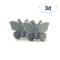 Bowknot 10pcs/lot Silicone Beads DIY Food Grade Silicone Teething Pacifier Cute Shaped Silicone teether Holder Accessories