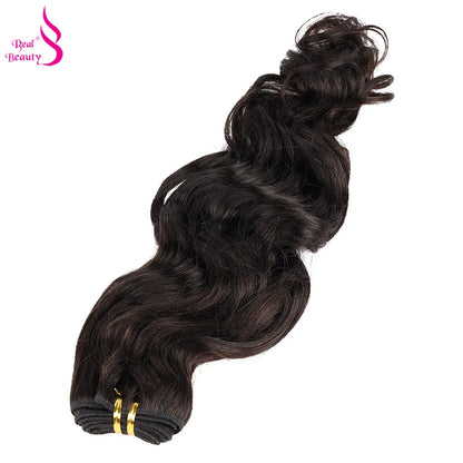 Real Beauty Platinum Blond Brazilian Body Wave Hair Weave Bundles 12"-28" High Ratio Remy Hair Extensions Brown #2 #4 #P6/613