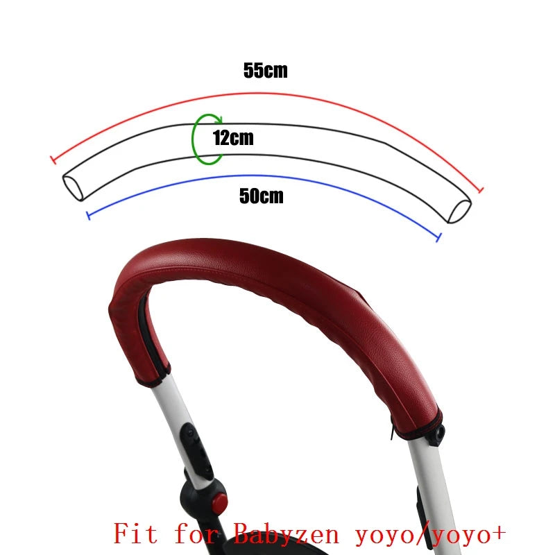 Stroller Handle Cover Case Fit for Babyzen Yoyo 2 /Yoyo +/Yoyo Stroller Bumper Bar Cover Armrest Protective PU Case Accessories