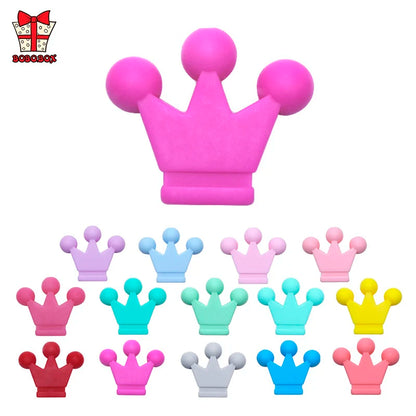 BOBO.BOX 100pc12mm Silicone Lentil Beads Baby Teething Bead BPA-Free Food Grade Making Baby Oral Care Pacifier Chain Accessorise