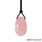 Natural Rose Quartz Yoni Egg Set Jade Egg Vaginal Muscle Firming Kegel Exercise Crystal Yoni Wand Feminine Hygiene Massage Stone