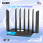 USA Stock KuWFi OpenVPN WIreGUARD 5g Cpe Gigabit Port 3000Mbps SDX62 Dual Band Enterprise 5G Wifi6 Router With Two Sim Card Slot
