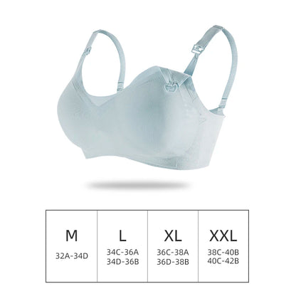 Comfortable Seamless Breast Feeding Bra Wire Free Nursing Bra Front Opening Maternity Special Breastfeeding Underwear Breathable