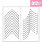 2 Sheets White French Manicure Strip Nail Art Form Fringe Tip Guides Sticker DIY Line Tips Decoration Tool