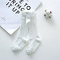 New Girls Stockings Toddler Knee High Bubble Mouth Stockings Baby Bowknot Cotton Nonslip Toddler Stocks Lace Stocking For Girl