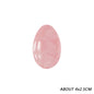 Natural Rose Quartz Yoni Egg Set Jade Egg Vaginal Muscle Firming Kegel Exercise Crystal Yoni Wand Feminine Hygiene Massage Stone