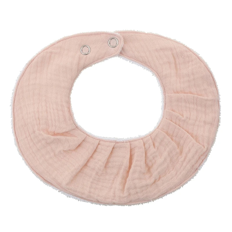 Cotton Gause Baby Bibs Solid Color Absorbent Baby Tassel Bib Newborn Burp Cloths Bandana Scarf for Kids Baby Girls Feeding Item