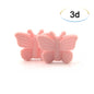 Bowknot 10pcs/lot Silicone Beads DIY Food Grade Silicone Teething Pacifier Cute Shaped Silicone teether Holder Accessories