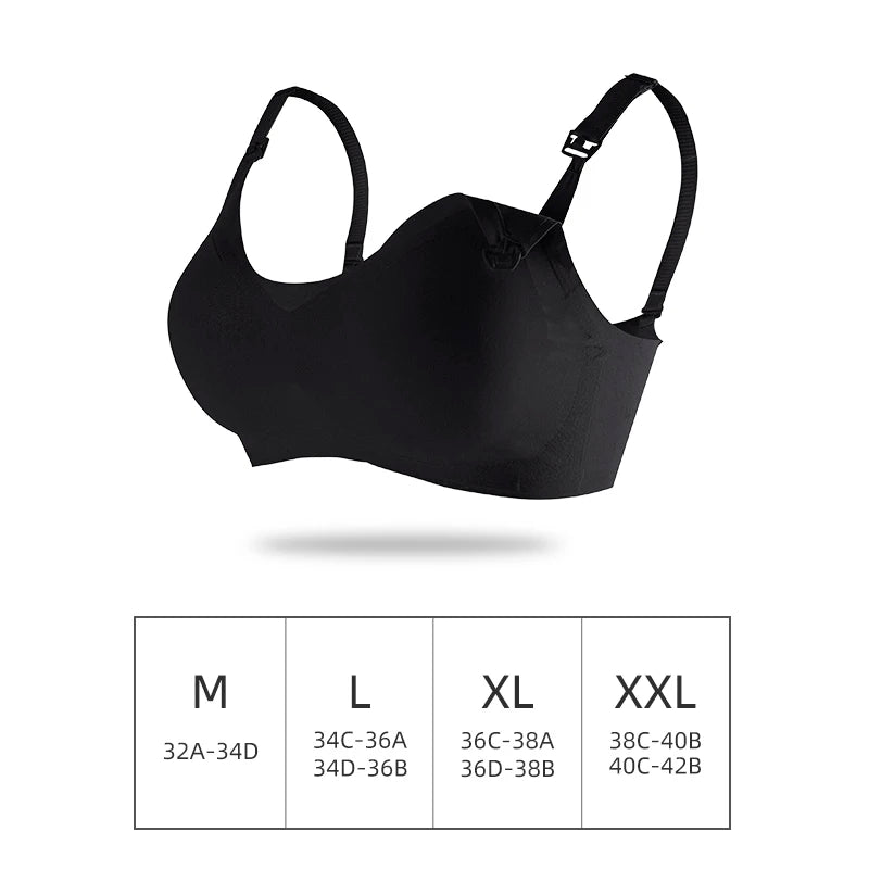Comfortable Seamless Breast Feeding Bra Wire Free Nursing Bra Front Opening Maternity Special Breastfeeding Underwear Breathable