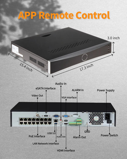 DS-7732NI-M4/16P Hik Original 32CH NVR H.265+ 8K 32MP Support 16 PoE Ports Network Video Recorder 320Mbps Incoming US Stock