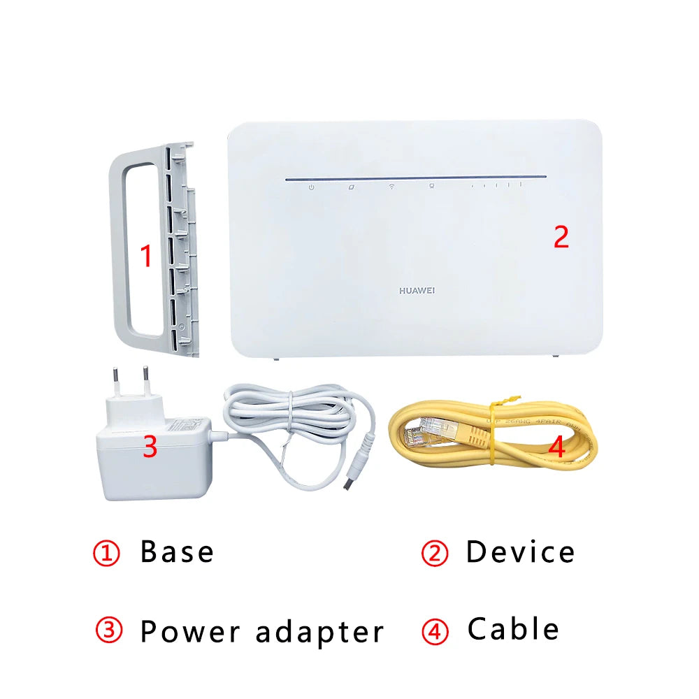 HUAWEI 4G Router 3Pro B535-232 LTE300Mbpds 2.4GHz WI-FI Smartphone APP 300Mbps 4 Lan Port Fdd Tdd Routers Modem
