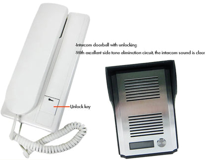 Door Phone System, Doorbell Intercom Entry System, Wired Intercom Doorbell Kits, Door Intercom, Support Unlock Door Release